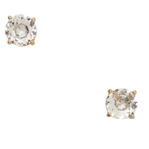 Kate Spade “Clear” Gumdrop Stud Earrings (NWT)